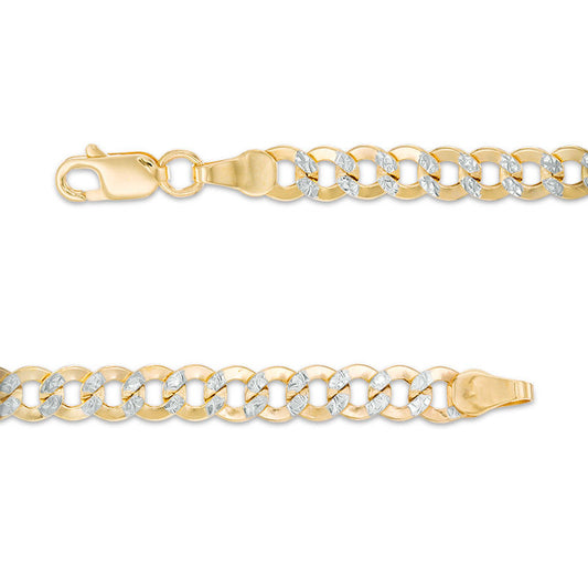 10k Yellow Gold Diamond Cut Chain
